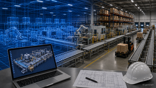 Digitaler Planungszwilling in der Logistikplanung mit T&O Group